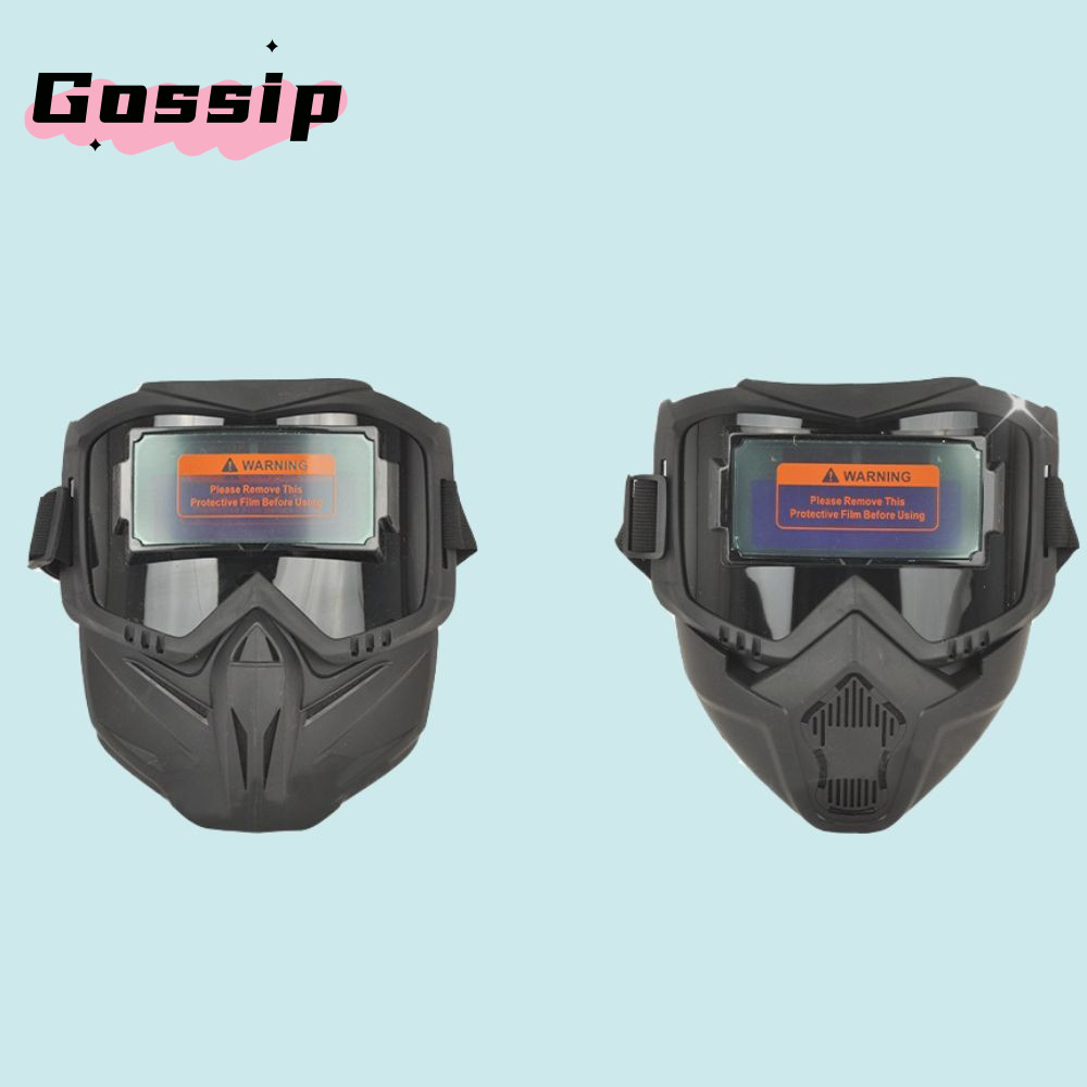 แว่นตาเชื่อม GOSSIP, เครื่องเชื่อมปรับแสงอัตโนมัติที่ถอดออกได้, คุณภาพสูงทนต่อแรงกระแทกแยกประเภทปรับ Band Face Shield อุปกรณ์ป้องกันทํางาน