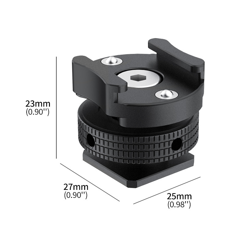 กล้องแฟลชไมโครโฟนไร้สายรองรับรองเท้าเย็นสําหรับ DJI Mic/Mic 2 สําหรับ RODE ไมโครโฟนไร้สาย Receiver Stand Mount