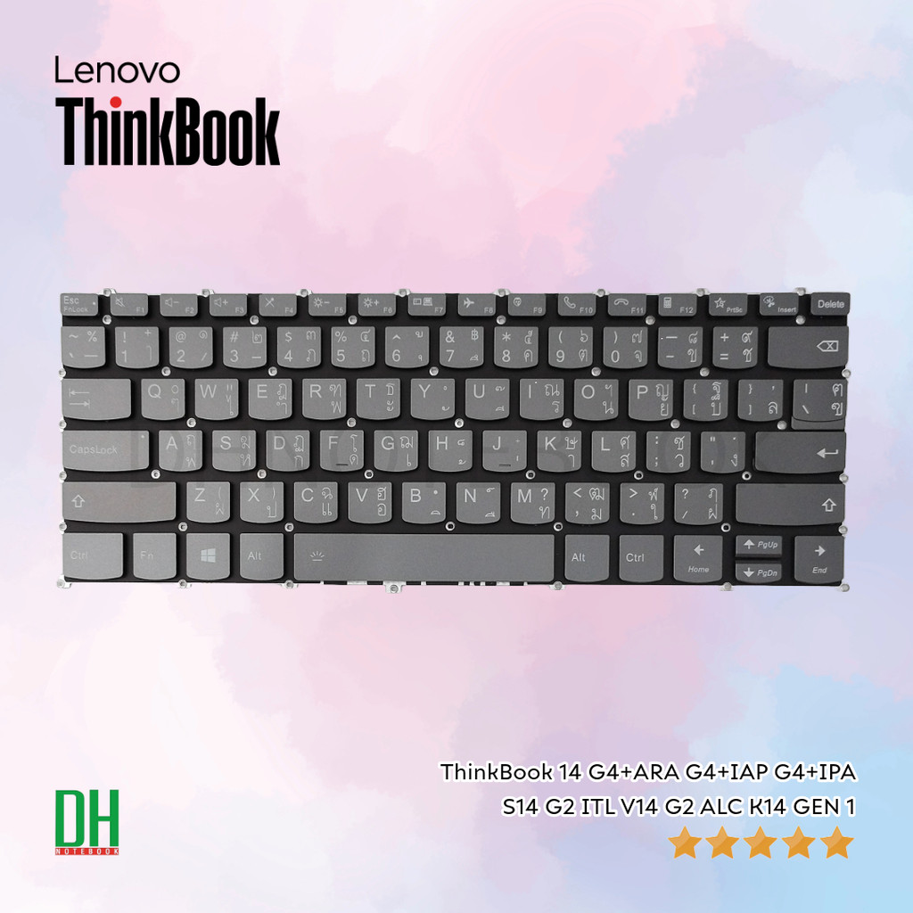 คีย์บอร์ด แป้นพิมพ์ โน๊ตบุ๊ค Lenovo ThinkBook 14 G4+ARA G4+IAP G4+IPA S14 G2 ITL V14 G2 ALC K14 GEN 1 ไทย/US QWERTY