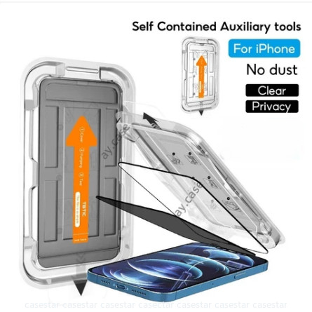 ฟิล์มกระจก เต็มจอ กันมองกันเสือก For iPhone 11 13 16 Pro Max 17 Case iPhone 13 14 15 Pro Max 12 13 XR 6 7 8 Plus XS Max