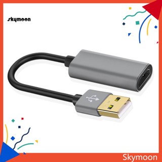 Skym* อะแดปเตอร์แปลงการ์ดจับภาพวิดีโอ USB 20 ตัวผู้ เป็น 1080p HDMI ตัวเมีย