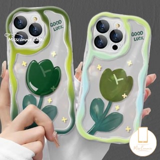 เคสโทรศัพท์มือถือนิ่ม แบบใส ขอบโค้ง ลายดอกทิวลิป 3D ไล่โทนสี สําหรับ Realme C53 C15 C35 C55 C25 C11 C25Y C25s 5 5s 7i 9i 6i 5i C21Y C21 C20A C12 C33 C20 C30 C31 C17 C1 C3