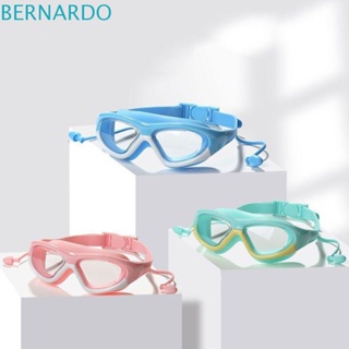 Bernardo 2 In 1 แว่นตาว่ายน้ํา ซิลิโคน ใส่สบาย กันน้ํา กันหมอก HD ปรับได้ สําหรับเด็ก