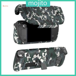 Mojito TPU เคสป้องกัน สําหรับ Steam-Deck พร้อมขาตั้ง ถอดออกได้ ด้านหน้า