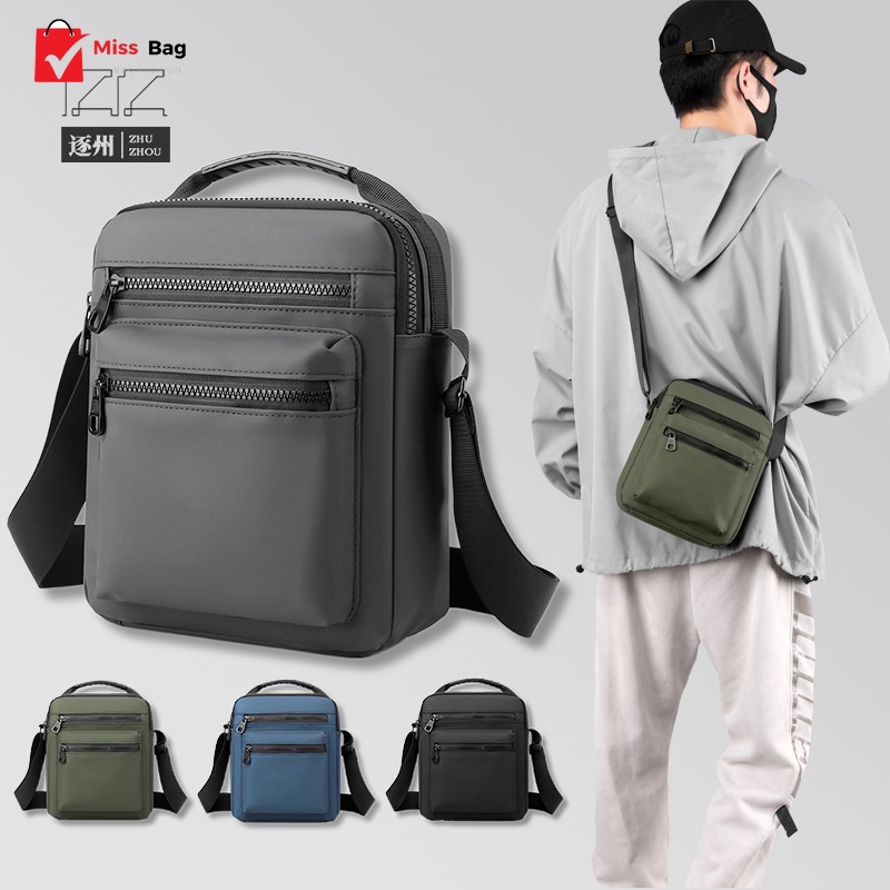 【พร้อมส่ง】miss bag fashion  กระเป๋าสะพายข้าง กระเป๋าผู้ชาย  รุ่น D-1306