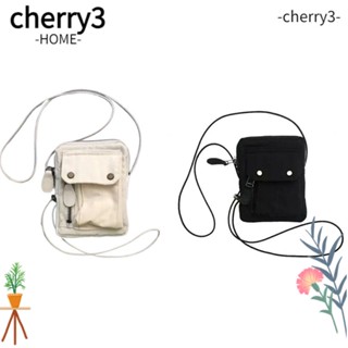 Cherry3 กระเป๋าถือ กระเป๋าสะพายไหล่ ทรงเมสเซนเจอร์ สไตล์ฮาราจูกุ