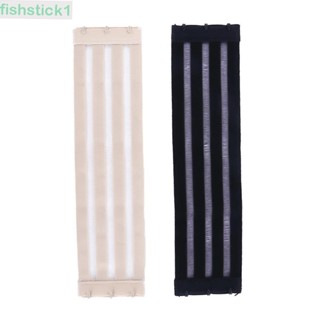 Fishstick1 สายคล้องบราชั้นใน แบบใส ปรับได้ 3 ตะขอ 4 แถว สีพื้น สําหรับผู้หญิง