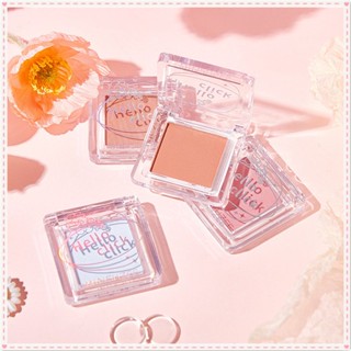 Minshzee Monochrome Blush NATURAL Matte สีชมพูสีส้มสีฟ้า Rouge Pigment สูงการแสดงผลสี Non Flying Powder แต่งหน้าติดทนนาน JOYFEEL