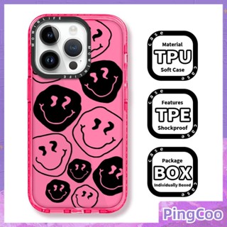 Pingcoo - เข้ากันได้สำหรับ เคส iphone 11 เคสไอโฟน เคสไอโฟน11 เคสเคสใสเคสหนากันกระแทกป้องกันกล้องกรอบสีดำการเปลี่ยนรูปหน้ายิ้มเข้ากันได้กับ iPhone 14 PRO MAX 13 12 PRO MAX XR XS MAX 7 8