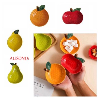 Alisond1 จานซอส รูปผลไม้ เลม่อน ขนมหวาน จานสร้างสรรค์ ส้ม ปรุงรส สลัด เนย