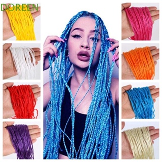 Doreen กล่องถักเปียสังเคราะห์ ยาว สีชมพู 24 เส้น ต่อล็อต DIY