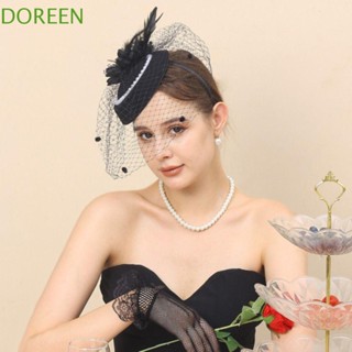 Doreen กิ๊บติดผมคริสตัล รูปกรงนก สไตล์เรโทร หรูหรา สําหรับเจ้าสาว