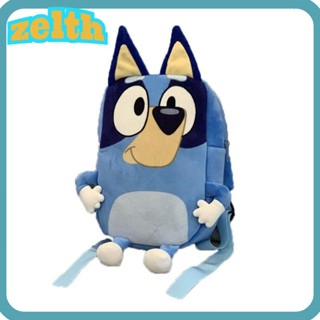 Zelth กระเป๋าเป้สะพายหลัง ขนาดเล็ก ตุ๊กตาสัตว์ สุนัข อะนิเมะ น่ารัก ตุ๊กตา เด็ก โรงเรียน สีฟ้า บิงโก้ สุนัข กระเป๋าสะพายไหล่คู่ เด็กผู้ชาย เด็กผู้หญิง