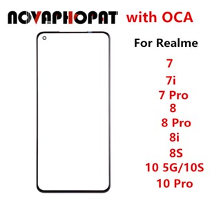 อะไหล่หน้าจอสัมผัส LCD ด้านหน้า และด้านนอก แบบเปลี่ยน สําหรับ Realme 10 Pro 7 7i 8 Pro 4G 5G