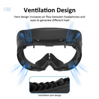 Cre ฟองน้ําหนังนิ่ม ระบายอากาศ กันรั่วซึม สําหรับหูฟัง VR Pico 4