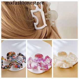 Mxfashione กิ๊บติดผม กรงเล็บอะซิติก เรขาคณิต สัตว์ สุนัข กรงเล็บกลวง แฟชั่น ลายเสือดาว สไตล์เกาหลี สุนัข ฉลาม คลิปเลดี้