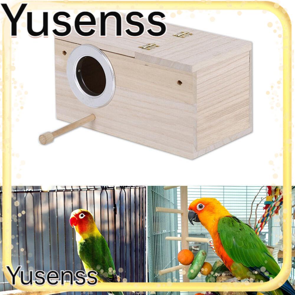 Yusens กล่องเพาะพันธุ์นก บ้านรังนก แบบไม้ เพื่อความปลอดภัย