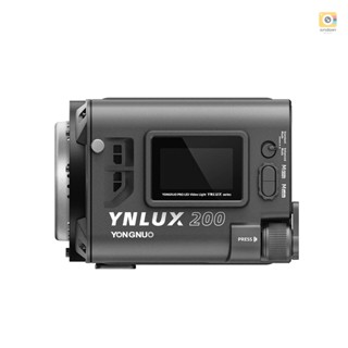And-yongnuo YNLUX200 ไฟวิดีโอ LED สองสี 200W พลังงานสูง 2600K-6500K หรี่แสงได้ พร้อมลูกปัด COB 12 เอฟเฟคไฟ ระบบไร้สาย 2.4G รองรับ B