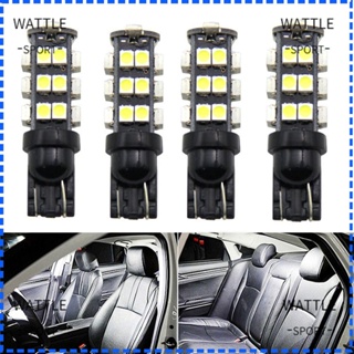 Wattle หลอดไฟ LED COB 3528 25SMD 4 ชิ้น สําหรับติดป้ายทะเบียนรถยนต์ 4 ชิ้น