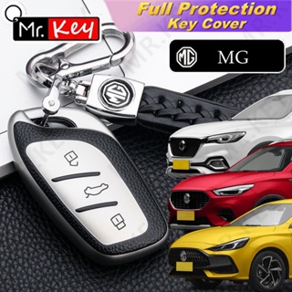 【Mr.Key】เคสกุญแจรถยนต์หนัง Tpu พร้อมพวงกุญแจ สําหรับ MG RX5 RX3 RX8 ERX5 ZS EV MG5 MG6 MG7 ZS GT GS EZS