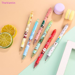 Thevantin ปากกาเจล แบบแห้งเร็ว ลายการ์ตูนคริสต์มาส เครื่องเขียนสํานักงาน โรงเรียน ของขวัญ สําหรับนักเรียน