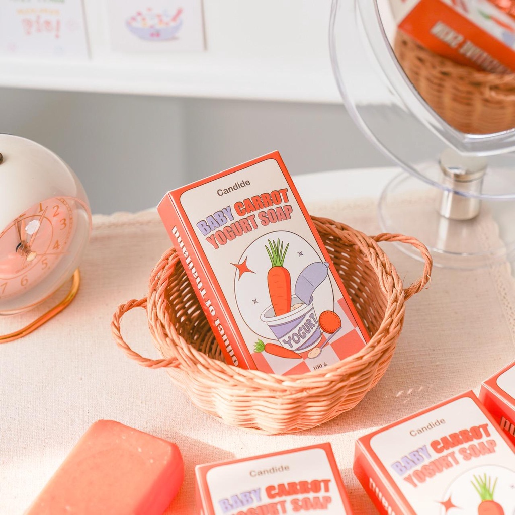 [ล็อตใหม่] สบู่ขาวไวx2 สบู่ CARROT YOGURT (แพ็คเกจใหม่) ปลอดภัย ผิวแพ้ง่ายใช้ได้