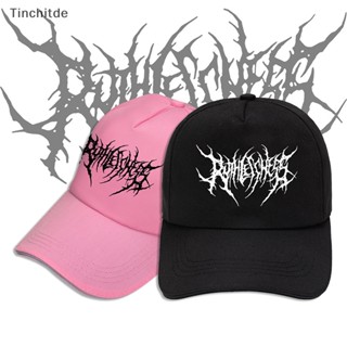 [Tinchitde] หมวกเบสบอล ผ้าฝ้าย ปักลาย Gothic Street Punk Frauen สีดํา สไตล์ฮิปฮอป สําหรับผู้ชาย และผู้หญิง [Preferred]