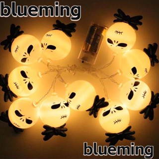 Blueming2 สายไฟ LED ทรงกลม ใช้แบตเตอรี่ แบบพกพา 1.5 เมตร สําหรับตกแต่งปาร์ตี้ฮาโลวีน