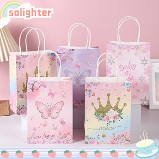 Solighter ถุงของขวัญ ลายดอกไม้ โรแมนติก 5 ชิ้น