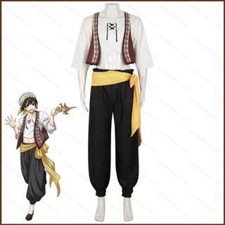 Kts ชุดยูนิฟอร์มคอสเพลย์อนิเมะ Bachira Meguru Arab Vest กางเกง หมวก สีฟ้า สําหรับปาร์ตี้ฮาโลวีน