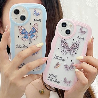 เคสโทรศัพท์มือถือ ซิลิโคนนิ่ม TPU ใส กันรอยเลนส์กล้อง ลายการ์ตูนผีเสื้อน่ารัก แฟชั่น สําหรับ OPPO F9 F7 F11 Pro A77 A78 Reno 4 5 6 4G 5G | St H057