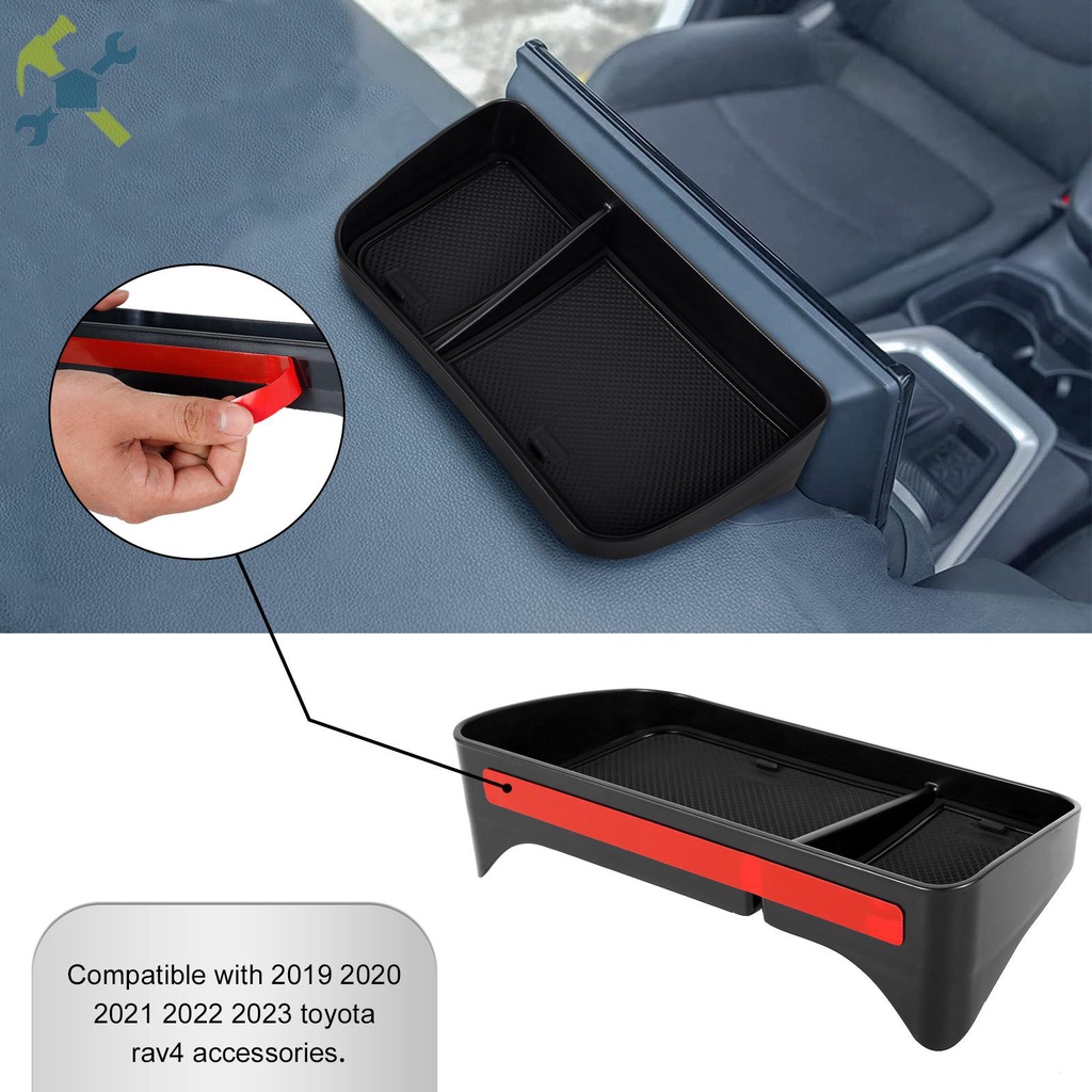 ถาดเก็บของคอนโซลกลาง Dash เข้ากันได้กับ Rav4 2019 2020 2021 2022 กล่องเก็บแดชบอร์ด