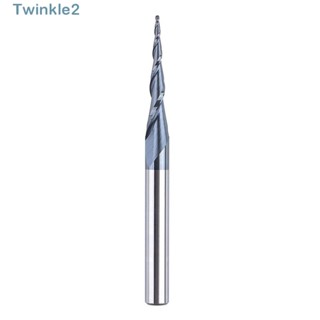 Twinkle ดอกกัดเราเตอร์ CNC เหล็กทังสเตน R1.0*30.5*D6*75 ทนทาน สําหรับแกะสลักมิลลิ่ง CNC