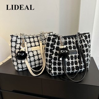 LIDEAL กระเป๋าผ้ากระเป๋าผ้าแคนวาส Tote Bag 2023 NEW GTT2390M7W 36Z230909