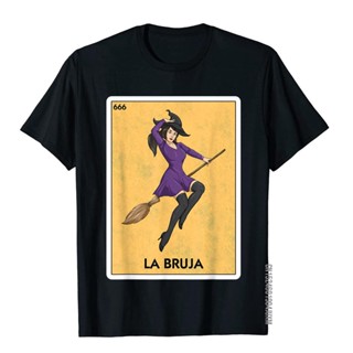 [COD]เสื้อยืด พิมพ์ลาย La Bruja The Witch Halloween Mexican Card Game แฟชั่นยอดนิยม สไตล์โกธิคS-5XL