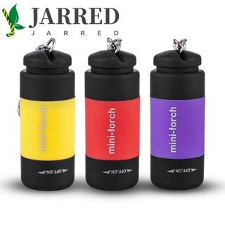 Jarred พวงกุญแจไฟฉาย LED ขนาดเล็ก แบบพกพา ชาร์จ USB สําหรับตั้งแคมป์ เดินป่า กลางแจ้ง