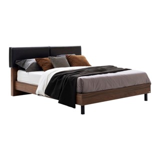 [กทม. 3-5 วัน ส่ง] Koncept furniture เตียง 6 ฟุต รุ่น Tavern สีไม้เข้ม (202x212x94 ซม.)