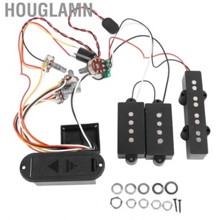 Houglamn Bass Preamp Wiring Circuit Pickup Multi Functional Simple Operation Metal Plastic Practical for Performance