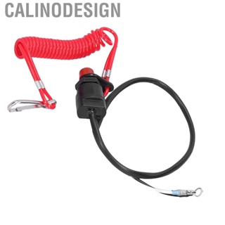 Calinodesign Universal Boat Outboard Engine  Kill Stop Switch With Safety Tether Lanyard Kit Emergency Cut Off for Motors