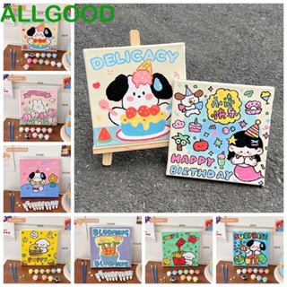 Allgoods ภาพวาดสีน้ํามันอะคริลิค ระบายสีตามตัวเลข ลายกราฟฟิตี้ ดิจิทัล DIY สําหรับตกแต่งบ้าน