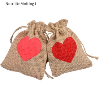 [NutriliteMelting1] ถุงผ้ากระสอบ ลายฟักทอง แม่มด โครงกระดูก แมงมุม ค้างคาว แบบหูรูด สําหรับตกแต่งปาร์ตี้ฮาโลวีน [TH]