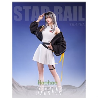 Honkai: Star Rail cos Stelle ชุดคอสเพลย์ ครบชุด สําหรับผู้หญิง 1/3 ปี