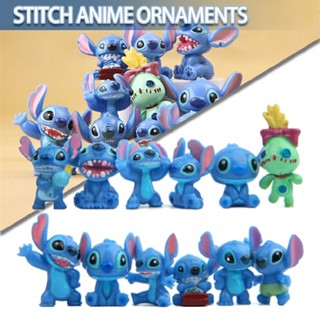 Lilo And Stitch Anime 12PCS Mini Action Figure Toy Kids Dolls Gift Decor