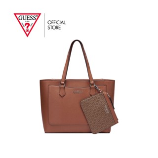 GUESS กระเป๋าสะพายผู้หญิง รุ่น SF902925 MEDFORD TOTE สีน้ำตาล