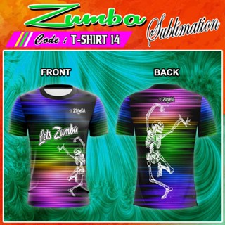 Zumba เสื้อยืด แบบเต็มตัว