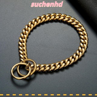 Suchenhd โซ่แหวนโลหะ สีทอง สําหรับสุนัข