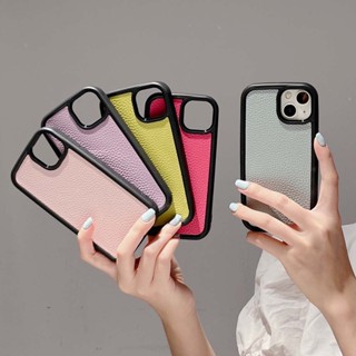 เคสโทรศัพท์มือถือหนังนิ่ม กันกระแทก ปิดด้านหลัง หรูหรา เรียบง่าย สําหรับ iPhone 11 14PROMAX 13PROMAX 12PROMAX XR XSMAX