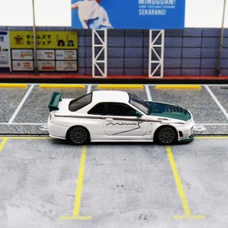 INNO 1: 64 Nissan SKYLINE GTR R34 NISMO R-TUNE ของเล่นสะสม สําหรับเด็กผู้ชาย โมเดลรถยนต์ อัลลอย