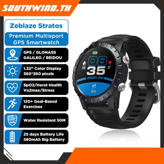 ร้อน! Zeblaze Stratos นาฬิกาสปอร์ตมัลติฟังก์ชั่น GPS Heart Rate การติดตามกีฬาความเครียดที่ใช้งานง่ายนาฬิกาติดตาม Multisport พร้อม GPS และเครื่องวัดอัตราการเต้นของหัวใจยาวนาน