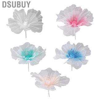 Dsubuy 19.7in Artificial Gauze Flower Soft Bright Colors Reusable Handcrafted Fake Organza for Wedding Photography Home Decor